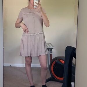 Mauve Dress with Keyhole details